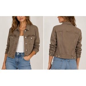 Dear John Ainsley Trucker Denim Jacket XS Brown Western Americana 90s Utility